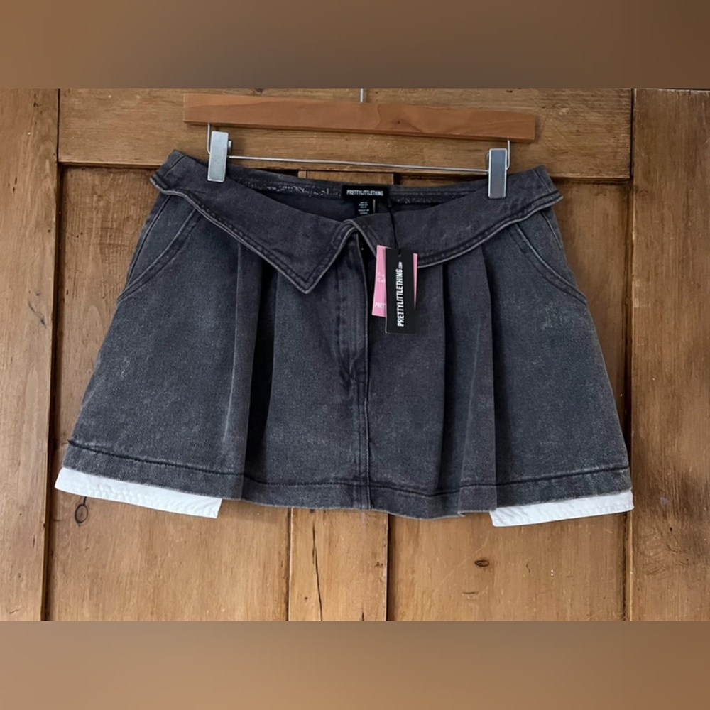 PrettyLittleThing Denim Skirt